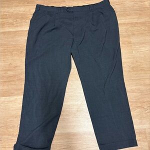 Men’s Dark Gray Wool Work/Dress Pants